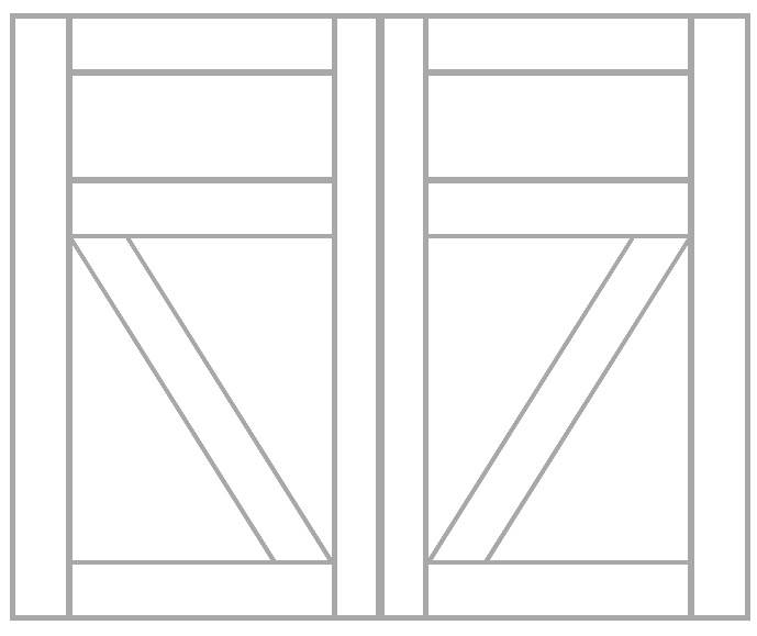 residential garage door panel style 4